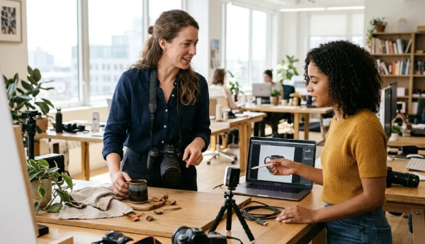 Using a Talking Photo Presenter on Email Campaign Landing Pages
