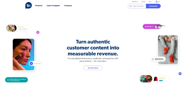 Bazaarvoice homepage