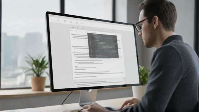 A developer coding a notification system in an email. Source: Gemini