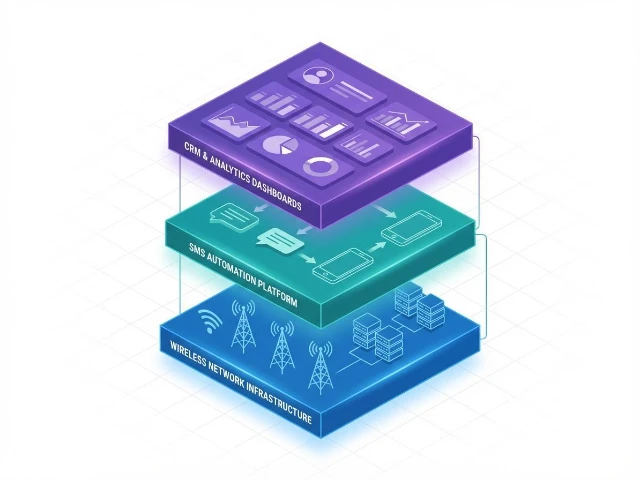 Modern enterprise communication stacks layer wireless infrastructure, SMS automation, and CRM data to deliver personalized customer experiences at scale.