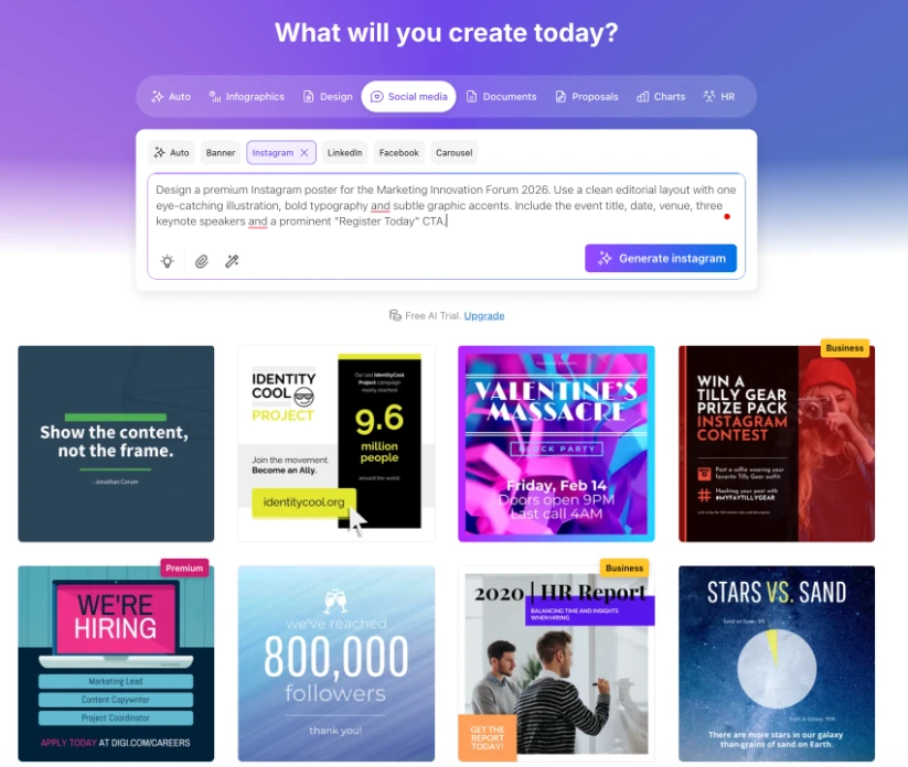 What will you create today?