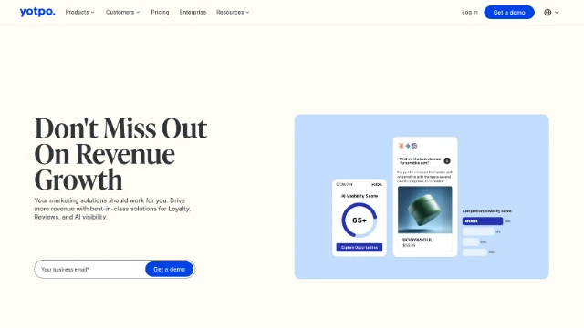 Yotpo homepage